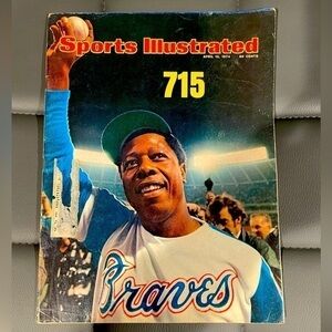 April 15, 1974 Hank Aaron Braves Home Run # 715 Sports Illustrated Newsstand
